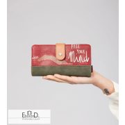 Anekke pénztárca, kivehető kártyatartóval, RFID védelem - Peace & Love kollekció